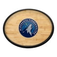 thumbnail image 1 of Minnesota Timberwolves 18'' x 14'' Slimline Illuminated Striped Oval Wall Sign, 1 of 5