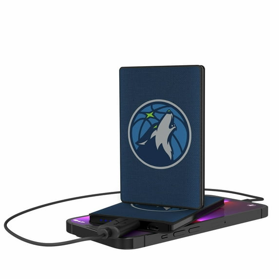 Minnesota Timberwolves Solid Design 2500mAh Credit Card Powerbank