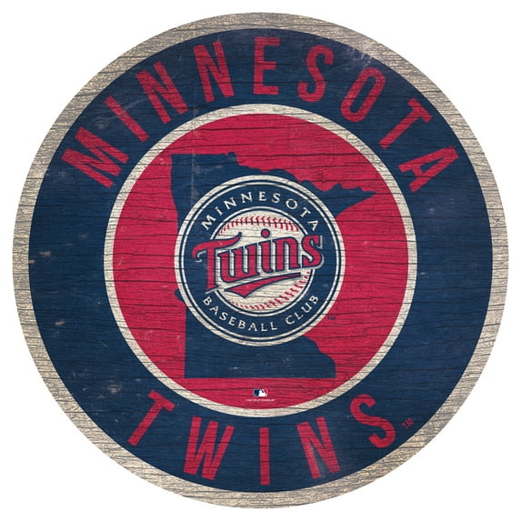 Minnesota Twins 12'' x 12'' State Circle Sign - No Size