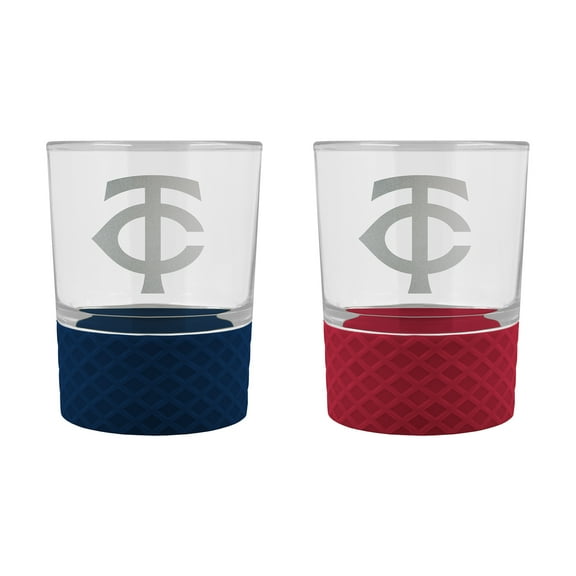 Minnesota Twins 14oz. Commissioner Rocks Glass Two-Piece Set