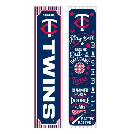 Minnesota Twins 47" Double-Sided Spring Seasonal Porch Leaner Sign