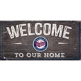 thumbnail image 1 of Minnesota Twins 6'' x 12'' Welcome to Our Home Sign, 1 of 1