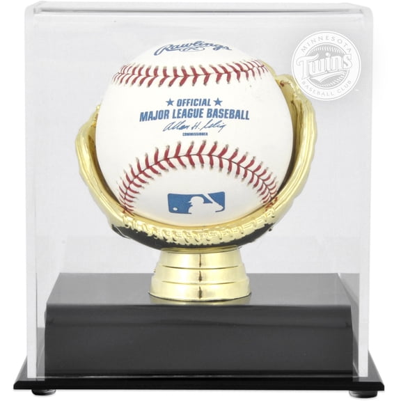 Minnesota Twins Gold Glove Single Baseball Logo Display Case