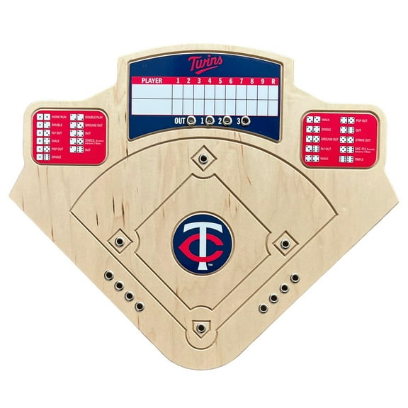 Minnesota Twins Handcrafted Wood Baseball Game