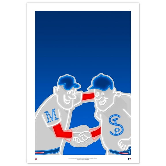 Minnesota Twins Target Field 24" x 36" Minimalist Fine Art Print