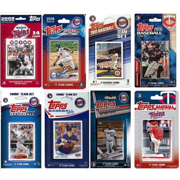 Minnesota Twins Team Multi-Season Trading Card Set
