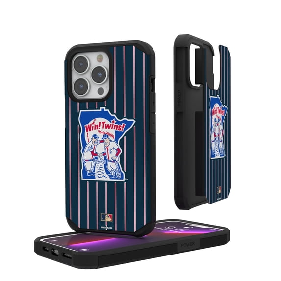 Minnesota Twins iPhone Pinstripe Cooperstown Design Rugged Case