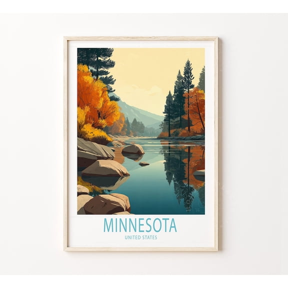 Minnesota United States Scenic Travel Home Decor
