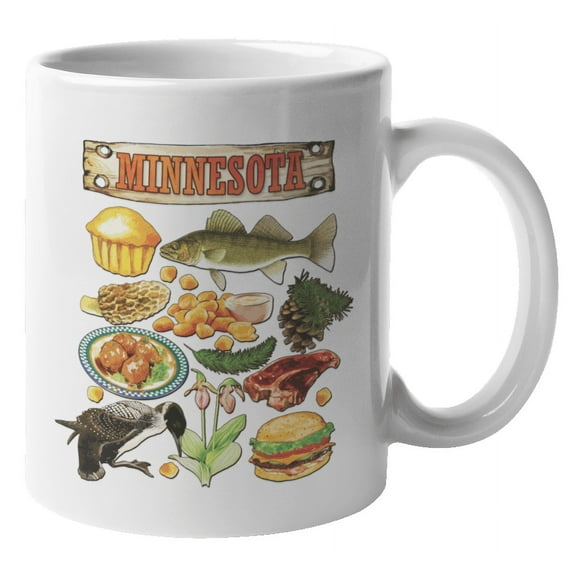 Minnesota. United States Souvenir Or Any Occasion Coffee & Tea Gift Mug For Tourist, Traveler, Man Or Woman Born In Minnesota, US Citizen, Mom, Dad, Resident And Foreigner (11oz)