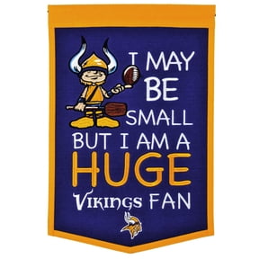 Minnesota Vikings 12" x 18" Lil Fan Traditions Banner