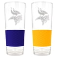 thumbnail image 1 of Minnesota Vikings 22oz. Logo Score Pint Glass Two-Piece Set, 1 of 1