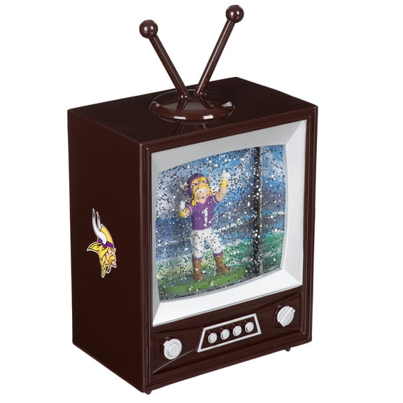 Minnesota Vikings 8" Vintage TV Water Globe Lantern with Mascot