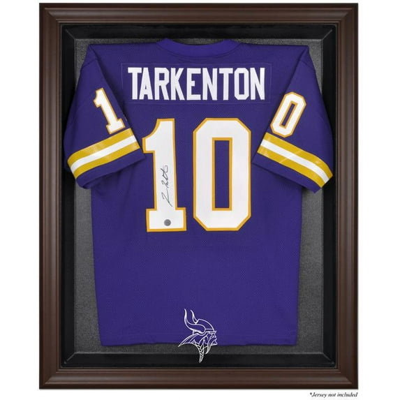 Minnesota Vikings Brown Framed Logo Jersey Display Case - Fanatics Authentic Certified