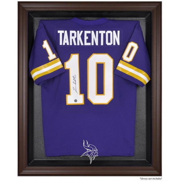Minnesota Vikings Brown Framed Logo Jersey Display Case - Fanatics Authentic Certified