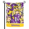 thumbnail image 1 of Minnesota Vikings Double-Sided Justin Patten Garden Flag, 1 of 6