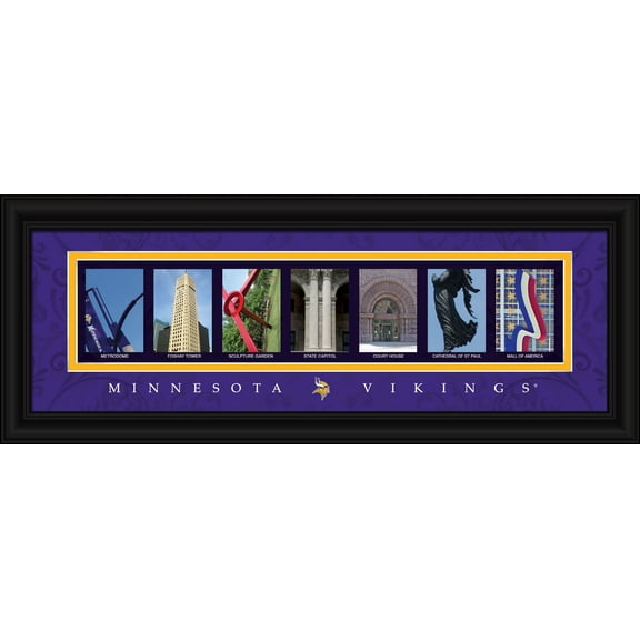 Minnesota Vikings Letter Art Print