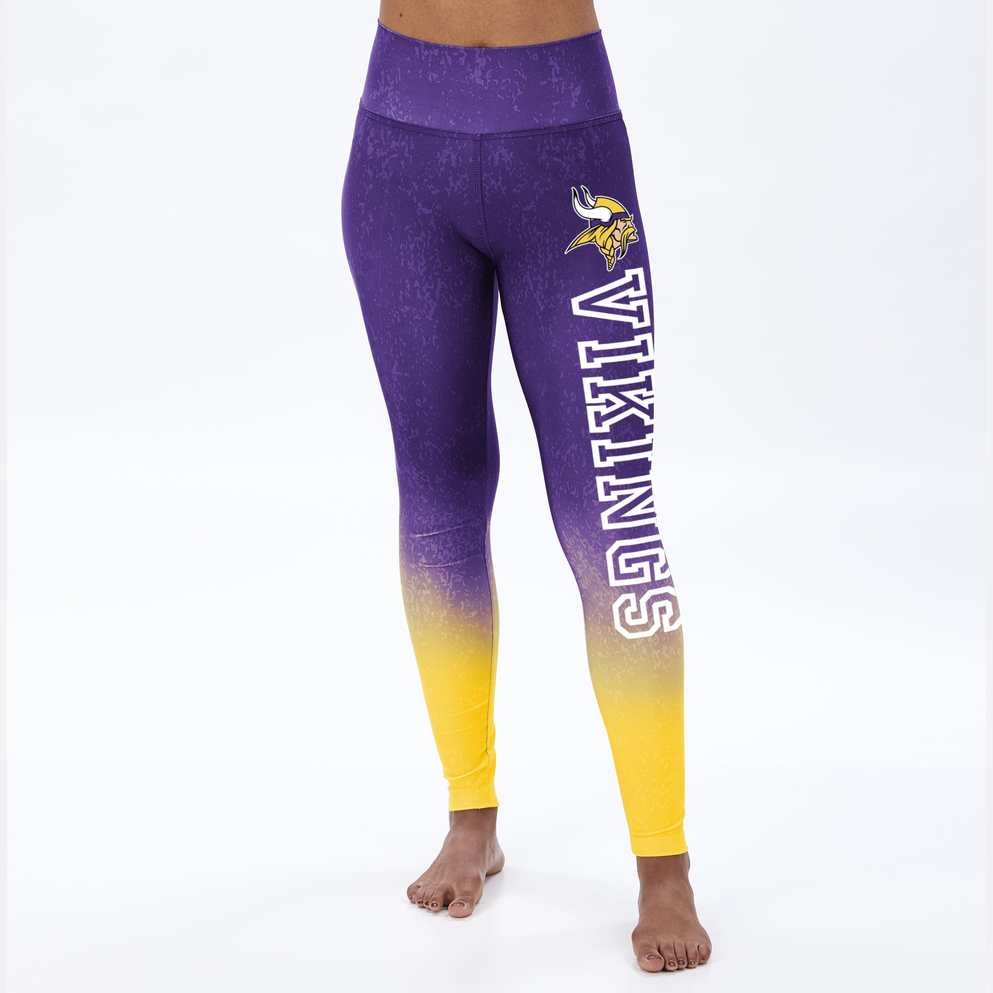 Minnesota Vikings NFL Women s Distressed Gradient Leggings Walmart