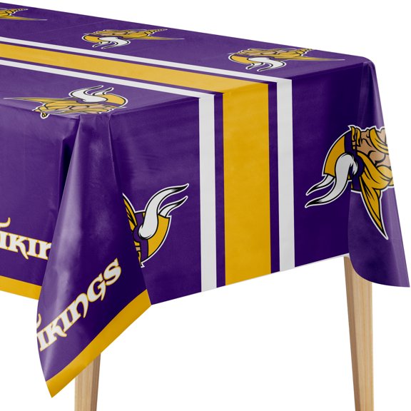 NFL Minnesota Vikings Plastic Tablecloths, 3 Ct