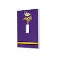 thumbnail image 1 of Minnesota Vikings Stripe Single Toggle Light Switch Plate, 1 of 4