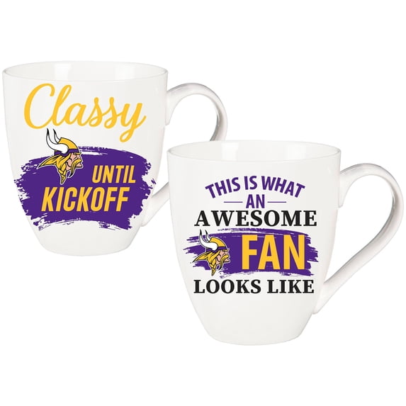 Minnesota Vikings Team 16oz. Ceramic Mug Gift Set