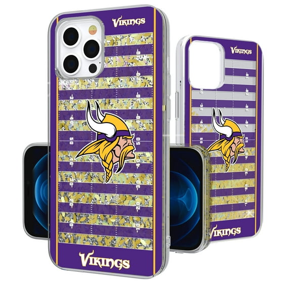 Minnesota Vikings iPhone Field Design Glitter Case