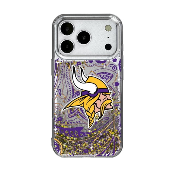 Minnesota Vikings iPhone Paisley Design Glitter Case