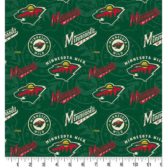 Minnesota WIld 100% Cotton Fabric with Tone on Tone Pattern-Sold by the Yard