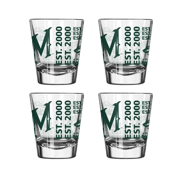 Logo Brands Minnesota Wild 4-Pack 2oz. Shot Glass Set