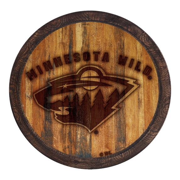 Minnesota Wild 21'' x 21'' Faux Barrel Top Sign