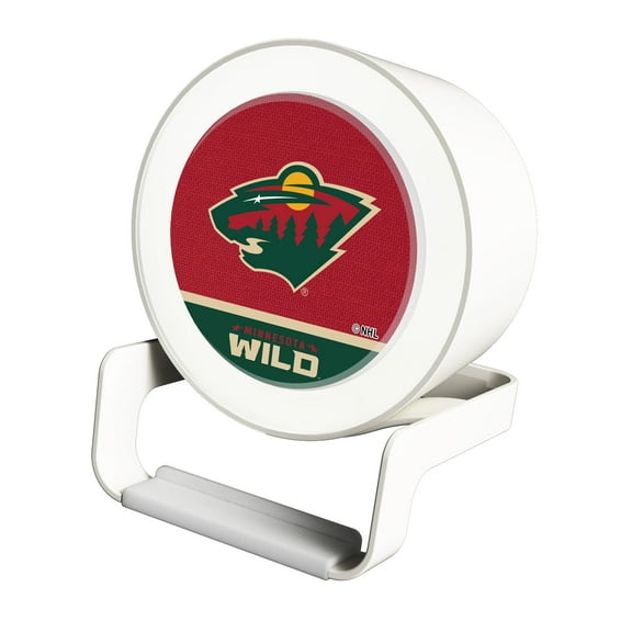 Minnesota Wild Night Light Wireless Charger And Bluetooth Speaker