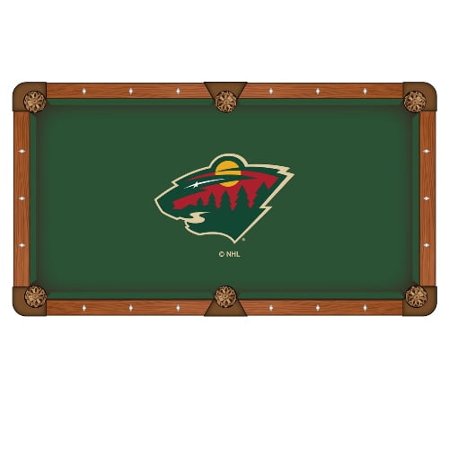 NHL 9' Pool Table Cloth by Holland Bar Stool - Minnesota Wild