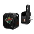 thumbnail image 1 of Minnesota Wild Team Logo Dual Port USB Car & Home Charger, 1 of 1