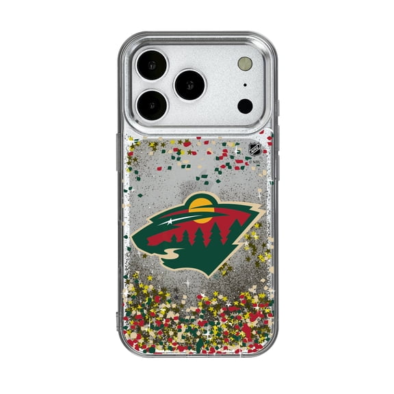 Minnesota Wild iPhone Confetti Glitter Case