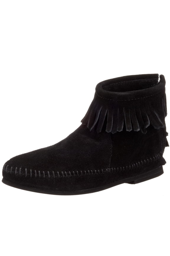 Women's Back Zipper Bootie, Black, 6.5 M US