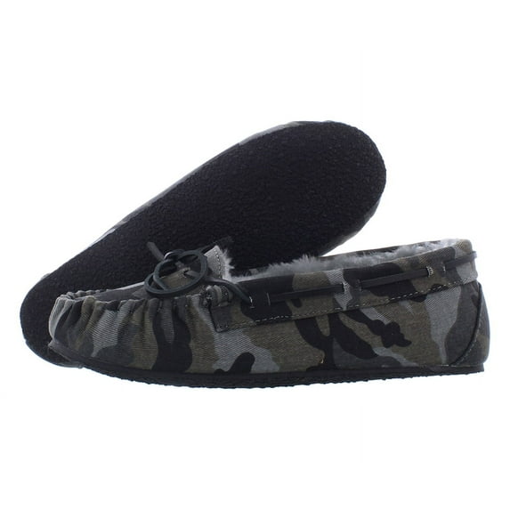 Minnetonka Camo Cally Womens Shoes Size 7, Color: Grey/Camoflauge