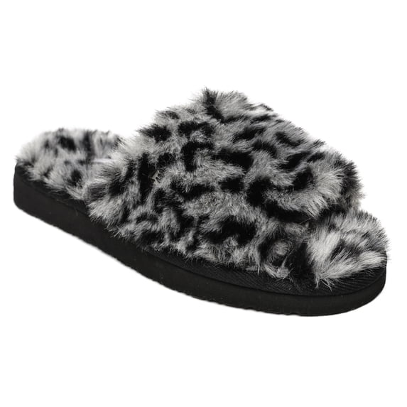 Minnetonka Women's Lolo, Grey Leopard Print, Size 6