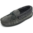 thumbnail image 1 of Minnetonka Mens Allen Slipper, Charcoal, Size 9, 1 of 6