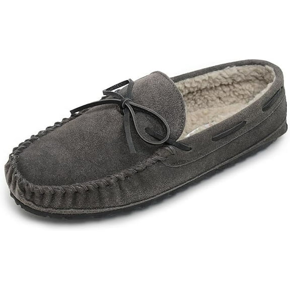 Minnetonka Mens Casey Slipper Charcoal Size 10