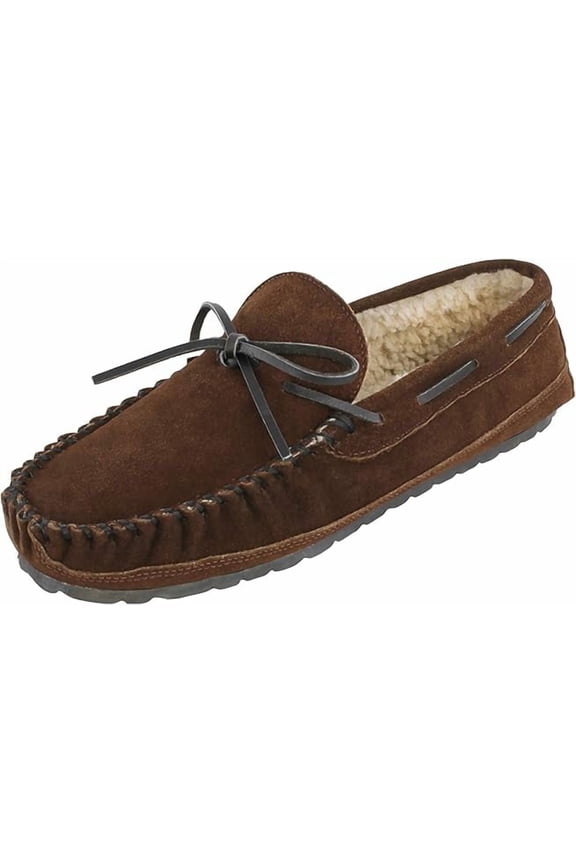 Men's Casey Slipper,Chocolate Suede,10 M US
