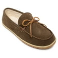 thumbnail image 1 of Minnetonka Men's Casual Suede Slipper with Berber Lining, Standard, Brown, 10, 1 of 3
