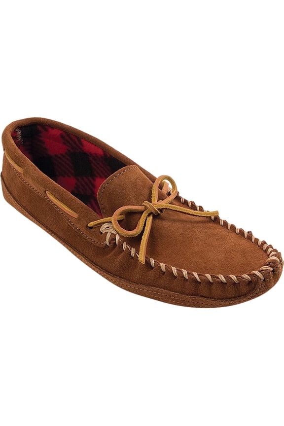 Men's Double Bottom Fleece Hardsole Moccasin