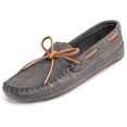 thumbnail image 1 of Minnetonka Men's Double Bottom Softsole, Grey Ruff, Size 8.5, 1 of 6