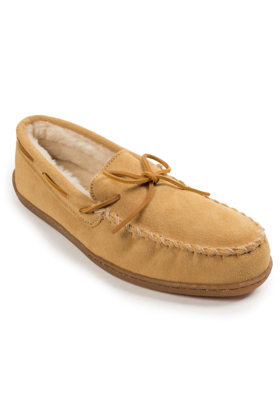 Men's 3901 Pile Hardsole Pile Lined Slipper,Tan,12 M US