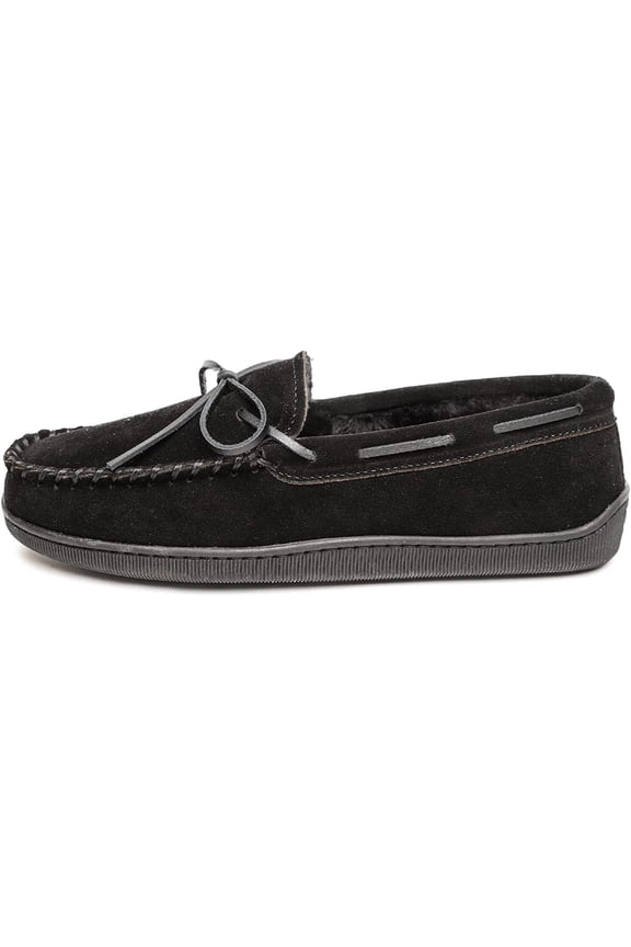 Men's Pile Lined Hardsole Trapper Moccasin