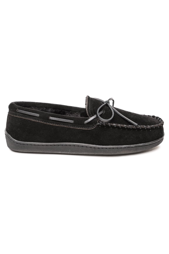 Men's Pile Lined Hardsole Trapper Moccasin