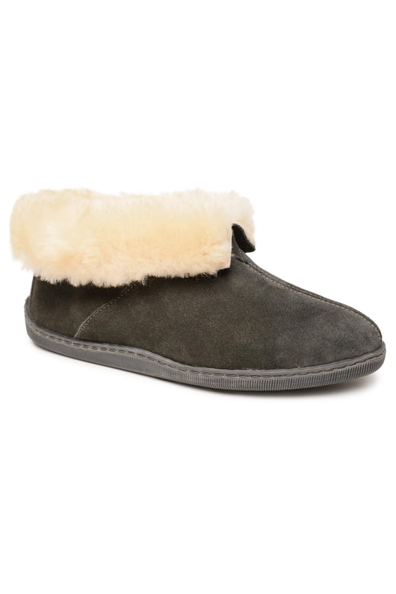 Men's Sheepskin Ankle Boot, Charcoal, Size 9