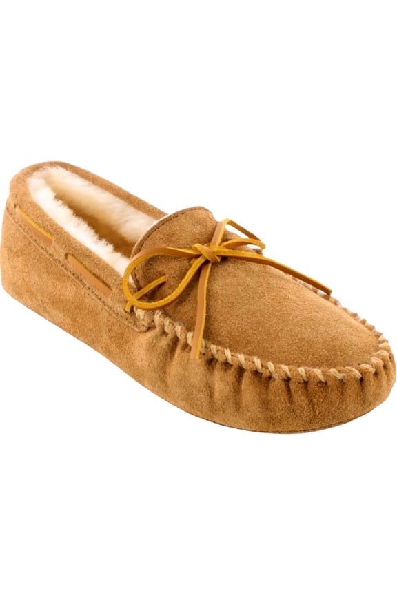 Men's Sheepskin Softsole Moccasins Tan 11 M US