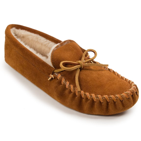 Minnetonka Men's Suede Pile Lined Softsole Slipper