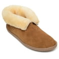 thumbnail image 1 of Minnetonka Men's Suede Sheepskin Ankle Boot Slipper, 1 of 3