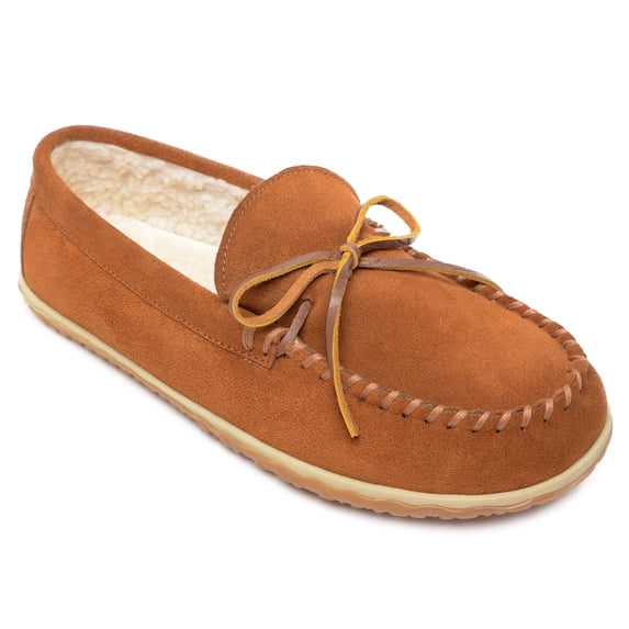 Minnetonka Men's Tomm Suede Leather Moccasins 13 M Brown